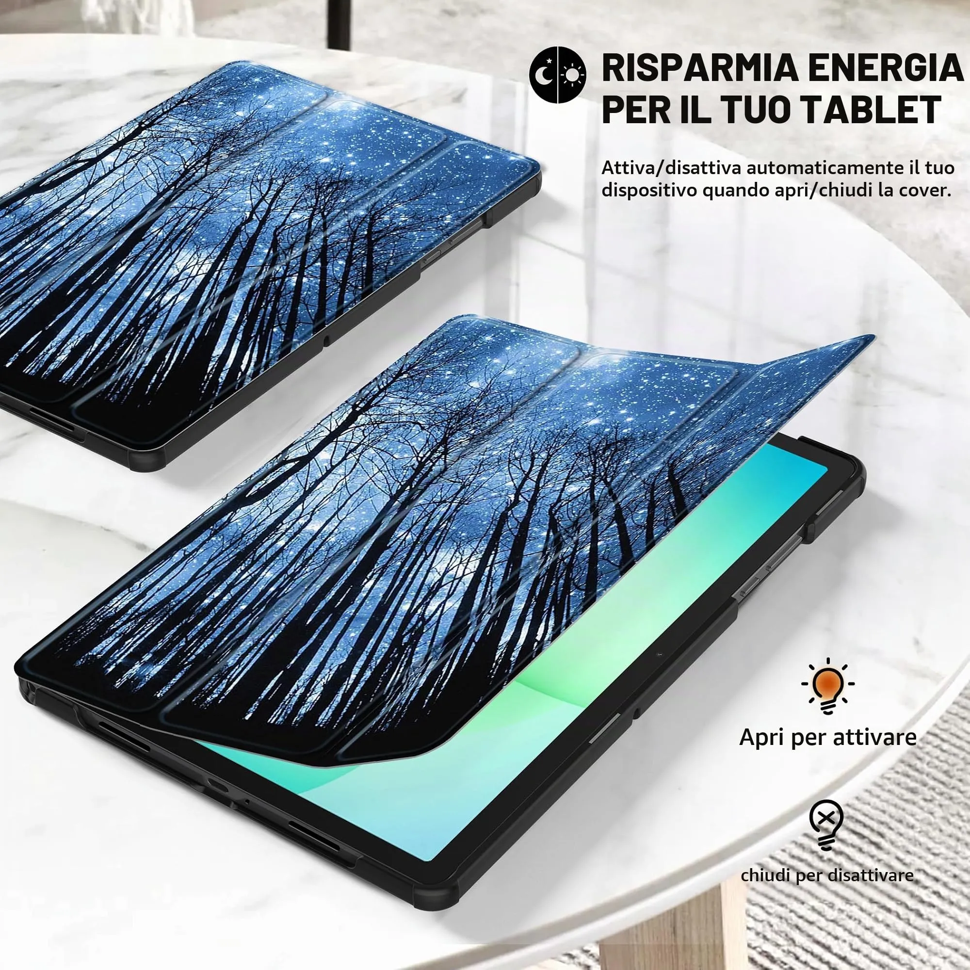 CACOE Cover Compatibile con Samsung Galaxy Tab A11+ Plus / A9+ 11 2025 - immagine 3