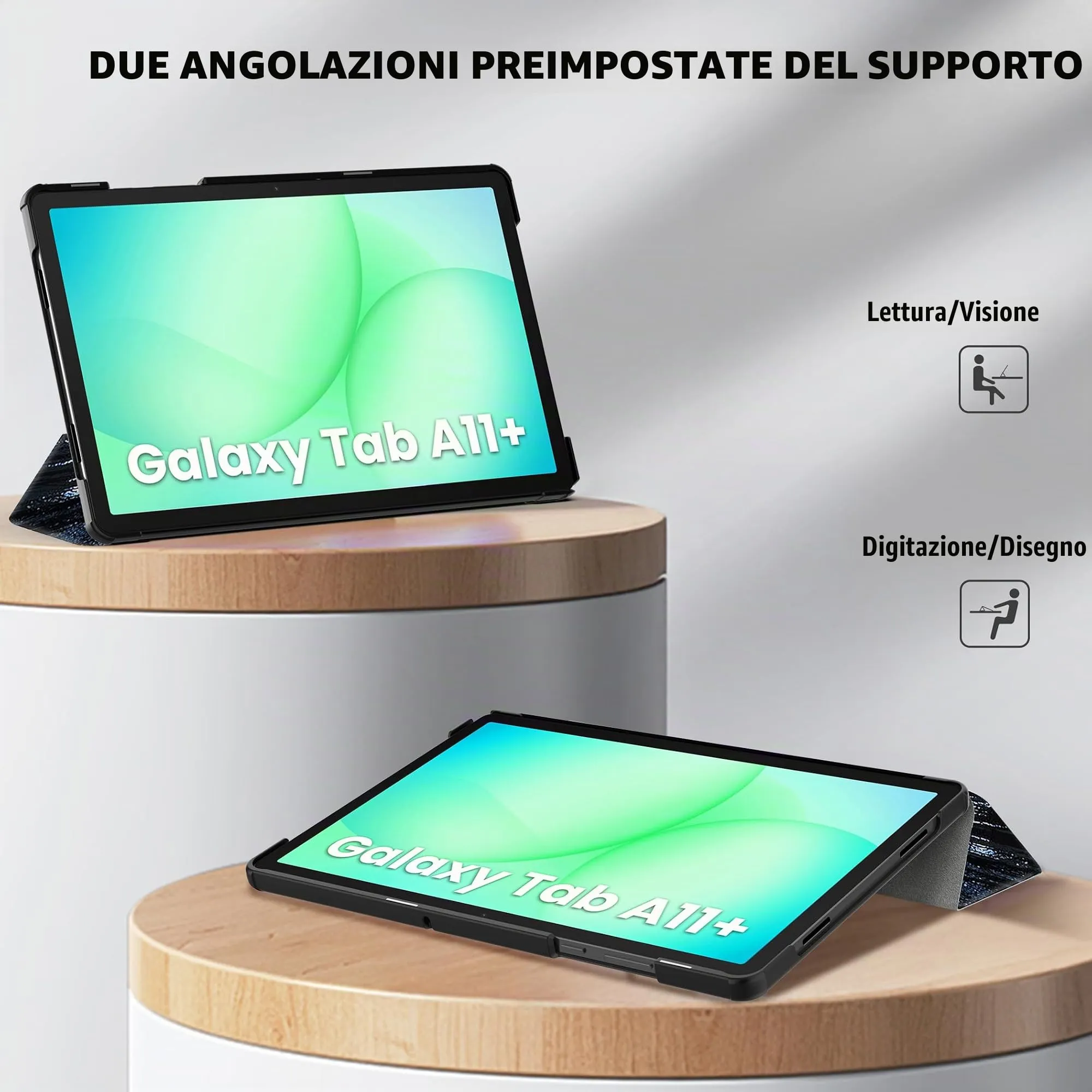 CACOE Cover Compatibile con Samsung Galaxy Tab A11+ Plus / A9+ 11 2025 - immagine 7