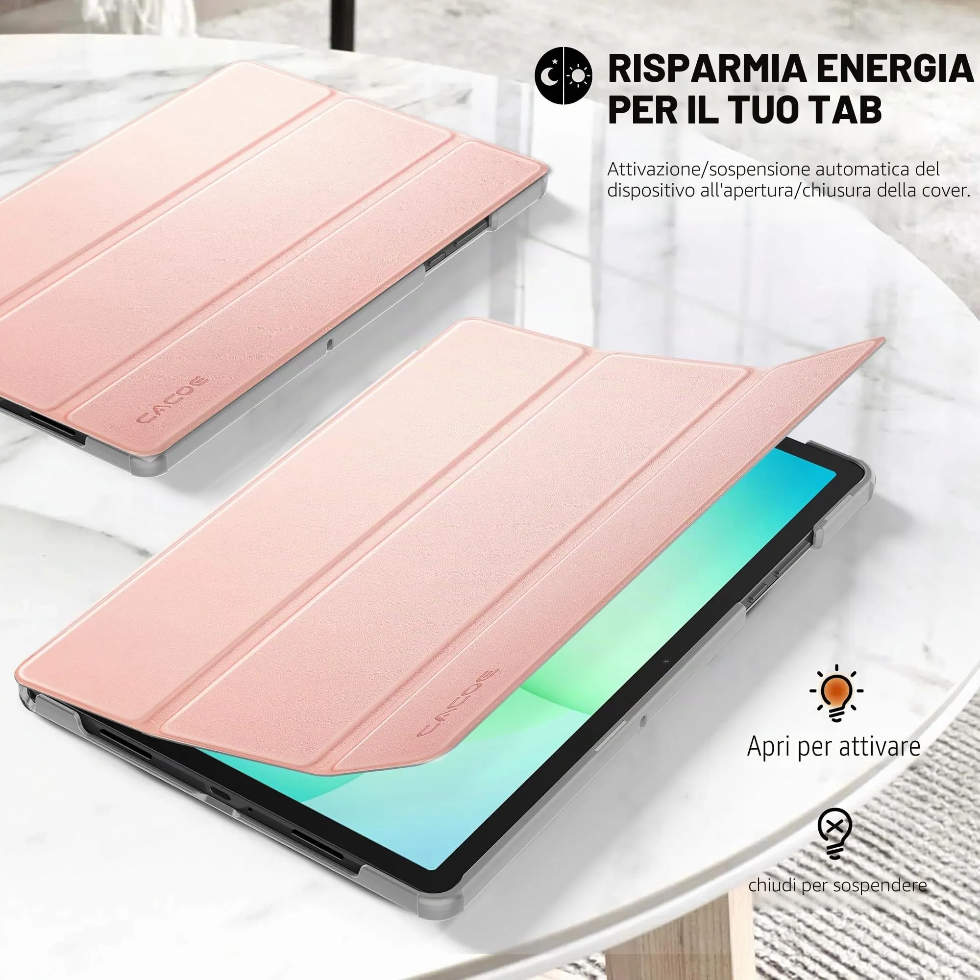 CACOE Cover Compatibile con Samsung Galaxy Tab A11+ Plus / A9+ 11 2025 - immagine 3