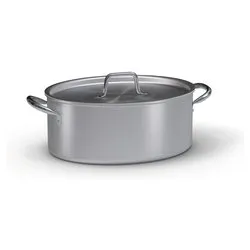 Casseruola Alluminio (32x23cm) PROFESSIONALE SERIE 7000 Silver naturale 7032 32 - immagine 1