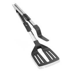 Pinza cucina 2 in 1 Inox PROLINE Nero e Cromo 03089 - immagine 1