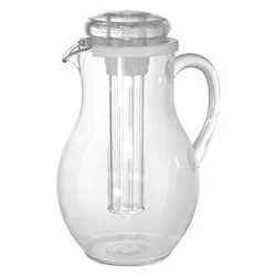 Caraffa plastica (3Lt) con coperchio e rinfrescatore CRYSTAL Trasparente 2502000 - immagine 1