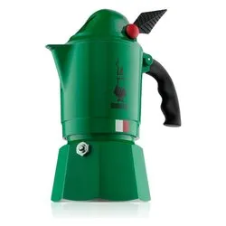 Caffettiera Alluminio 3 Tazze MOKA ALPINA Verde 0002762MR - immagine 1
