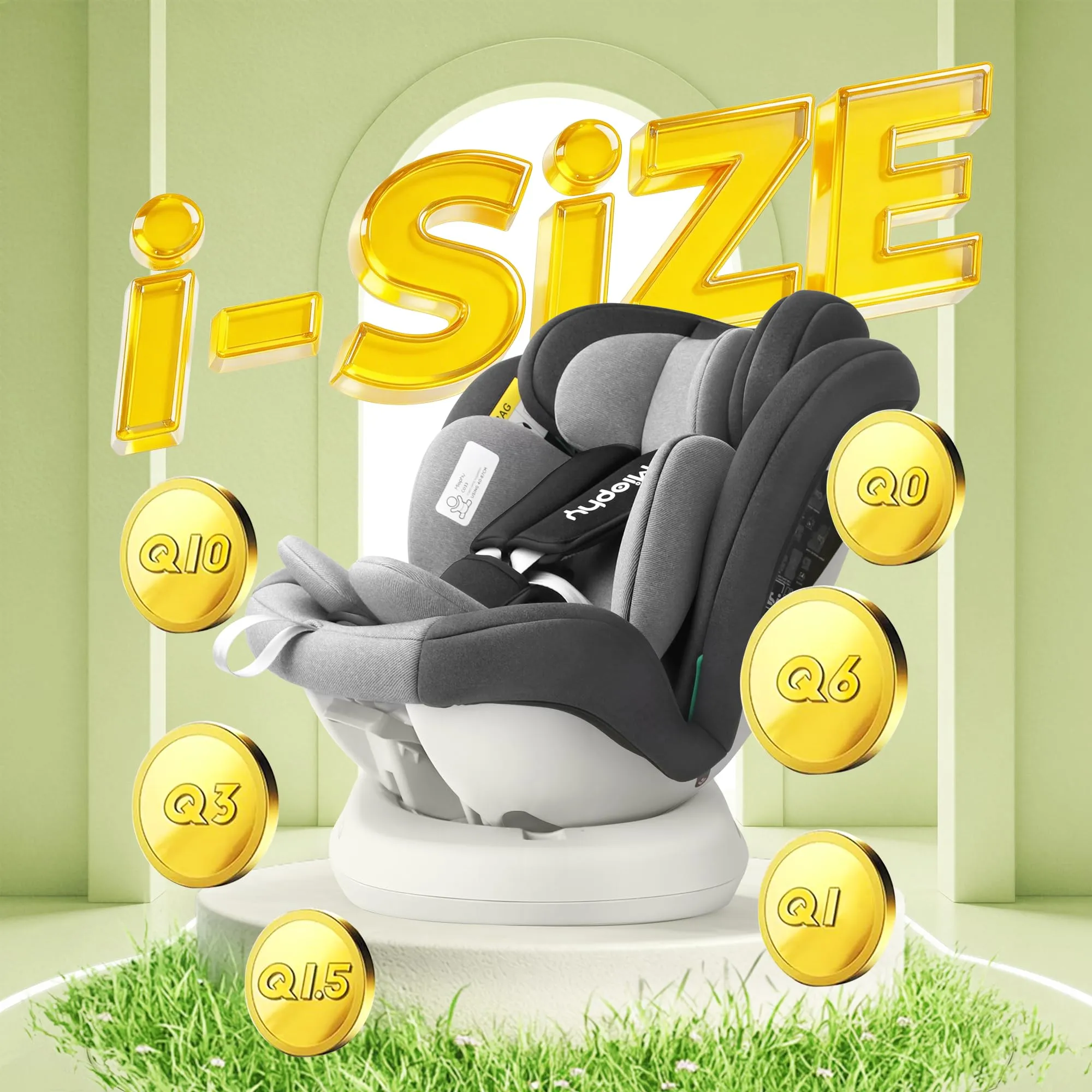 Miophy 360 Girevole I-size Seggiolino Auto Isofix, 40-150 cm, 0-12 anni - immagine 6