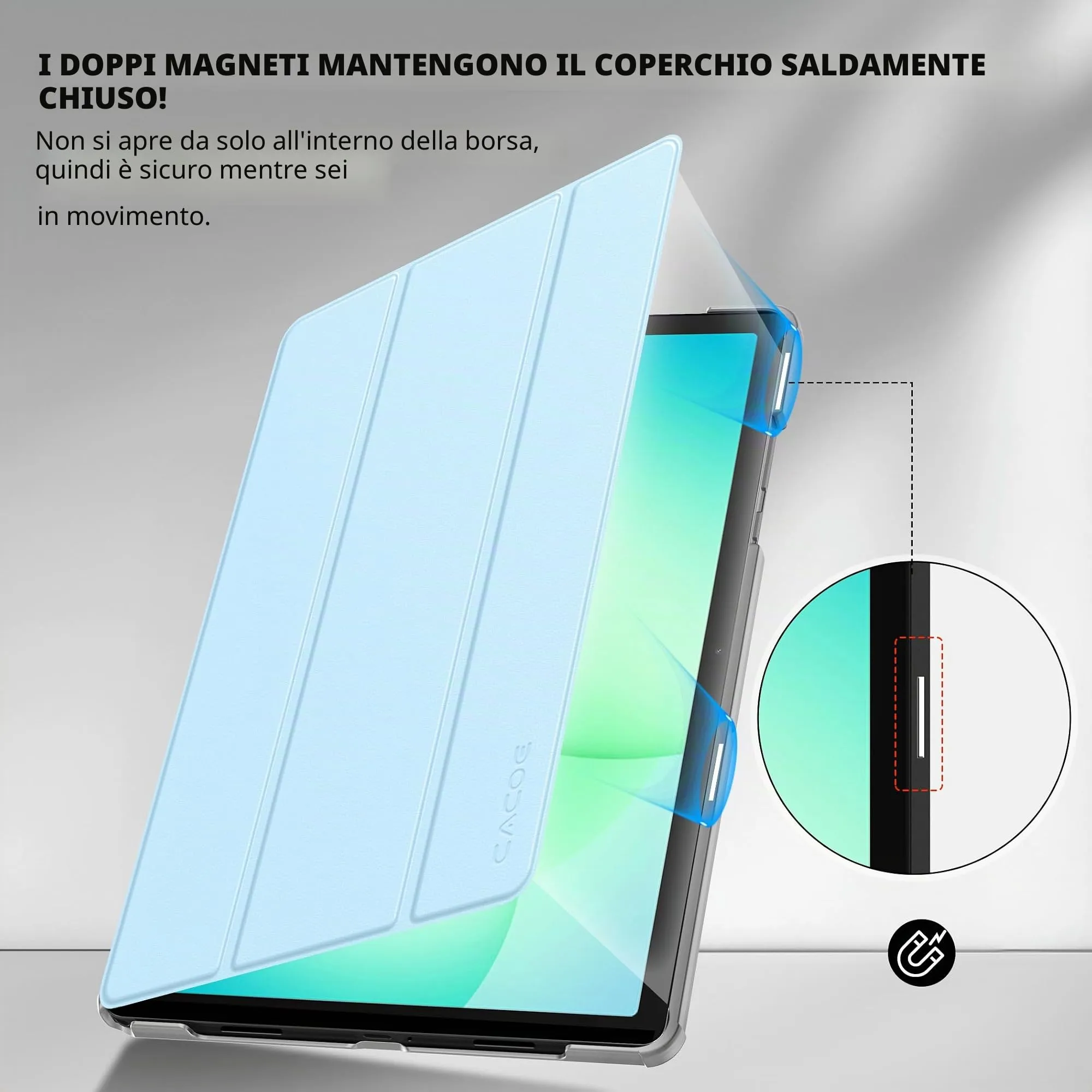 CACOE Cover Compatibile con Samsung Galaxy Tab A11+ Plus / A9+ 11 2025 - immagine 4