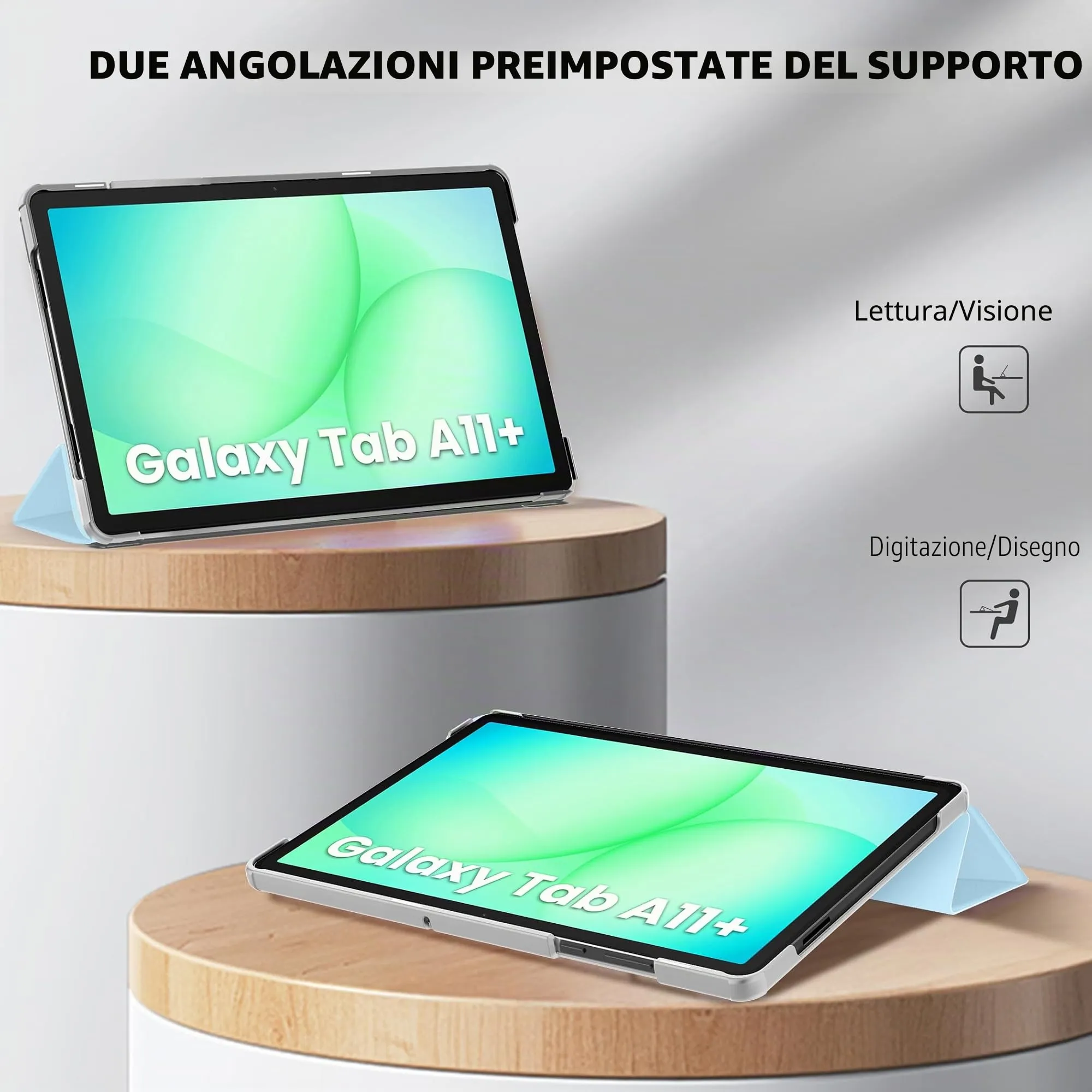 CACOE Cover Compatibile con Samsung Galaxy Tab A11+ Plus / A9+ 11 2025 - immagine 8