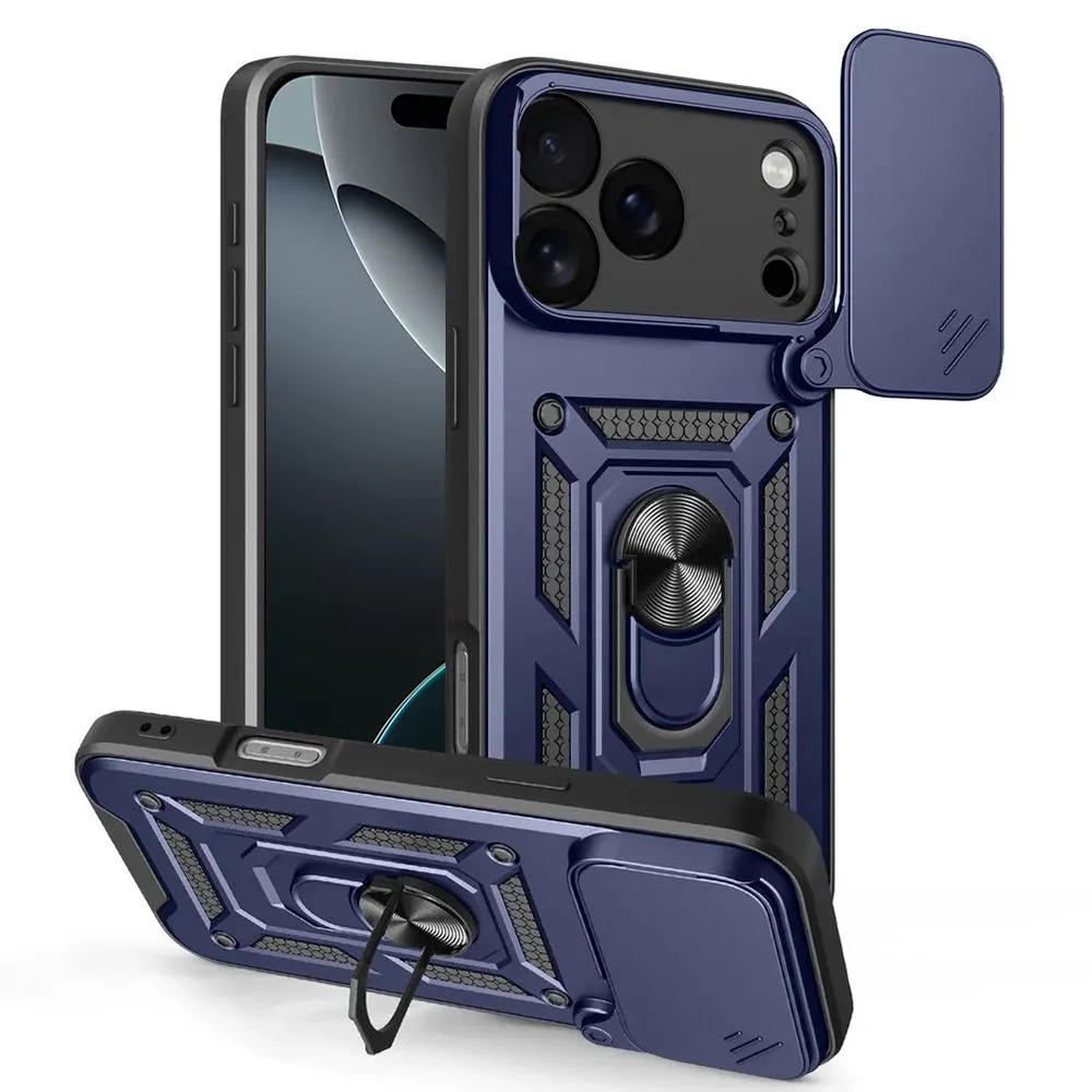 Custodia per Apple iPhone 17 Pro Max, Techsuit, CamShield, Blu - immagine 1