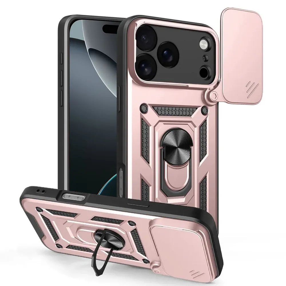 Custodia per Apple iPhone 17 Pro Max, Techsuit, CamShield, Rosa - immagine 1