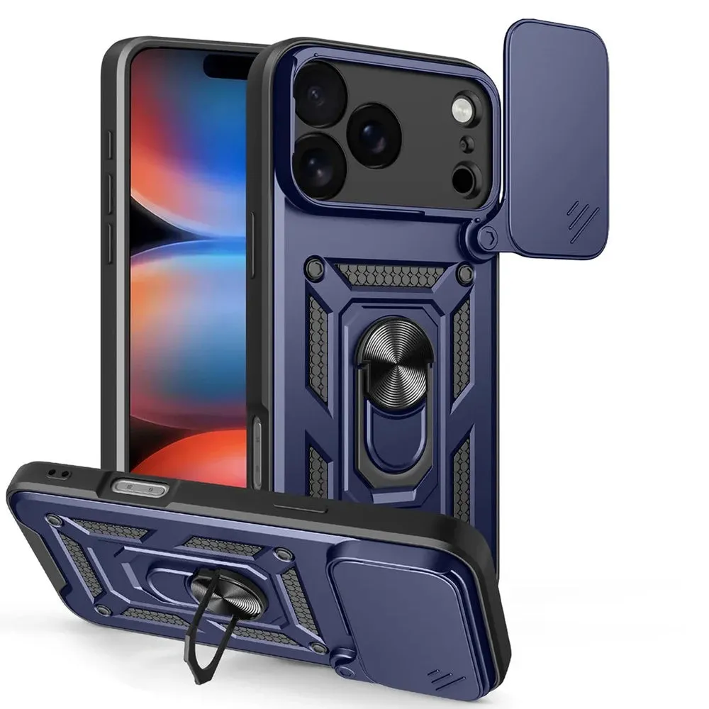 Custodia per Apple iPhone 17 Pro, Techsuit, CamShield, Blu - immagine 1