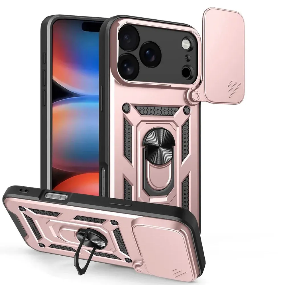 Custodia per Apple iPhone 17 Pro, Techsuit, CamShield, Rosa - immagine 1
