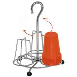 Porta bicchieri girevole KITCHEN Cromo lucido 292078 - immagine 1