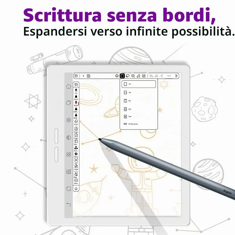 Bigme B7 Pro - Tablet ePaper a colori da 7 pollici con 8+256 GB di memoria e funzione telefonica 4G (bianco) - immagine 8