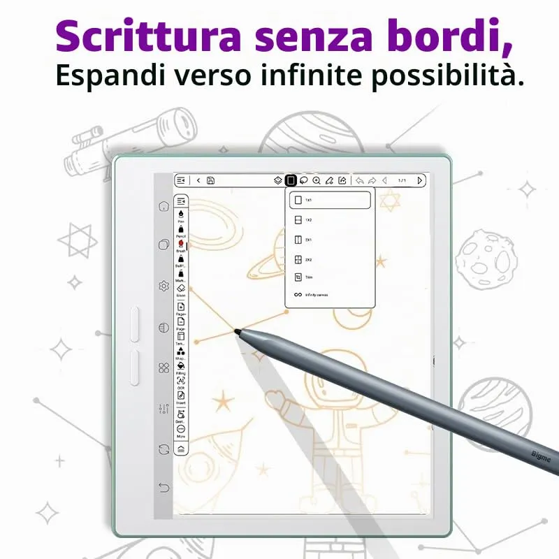 Bigme B7 Pro - Tablet ePaper a colori da 7 pollici con 8+128 GB di memoria e funzione telefonica 4G (verde) - immagine 7