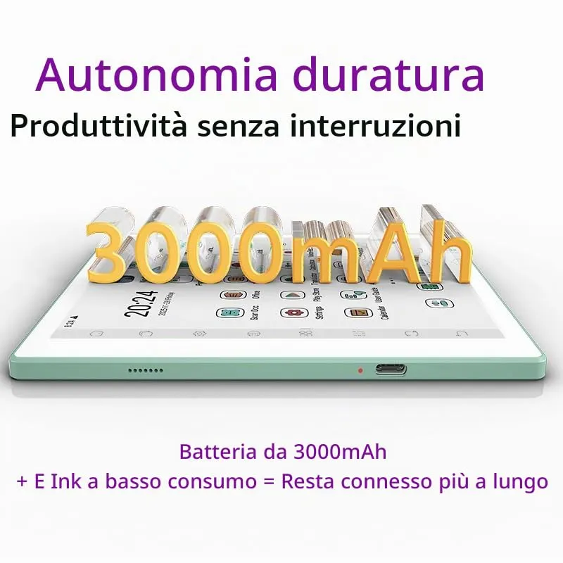 Bigme B7 Pro - Tablet ePaper a colori da 7 pollici con 8+128 GB di memoria e funzione telefonica 4G (verde) - immagine 9