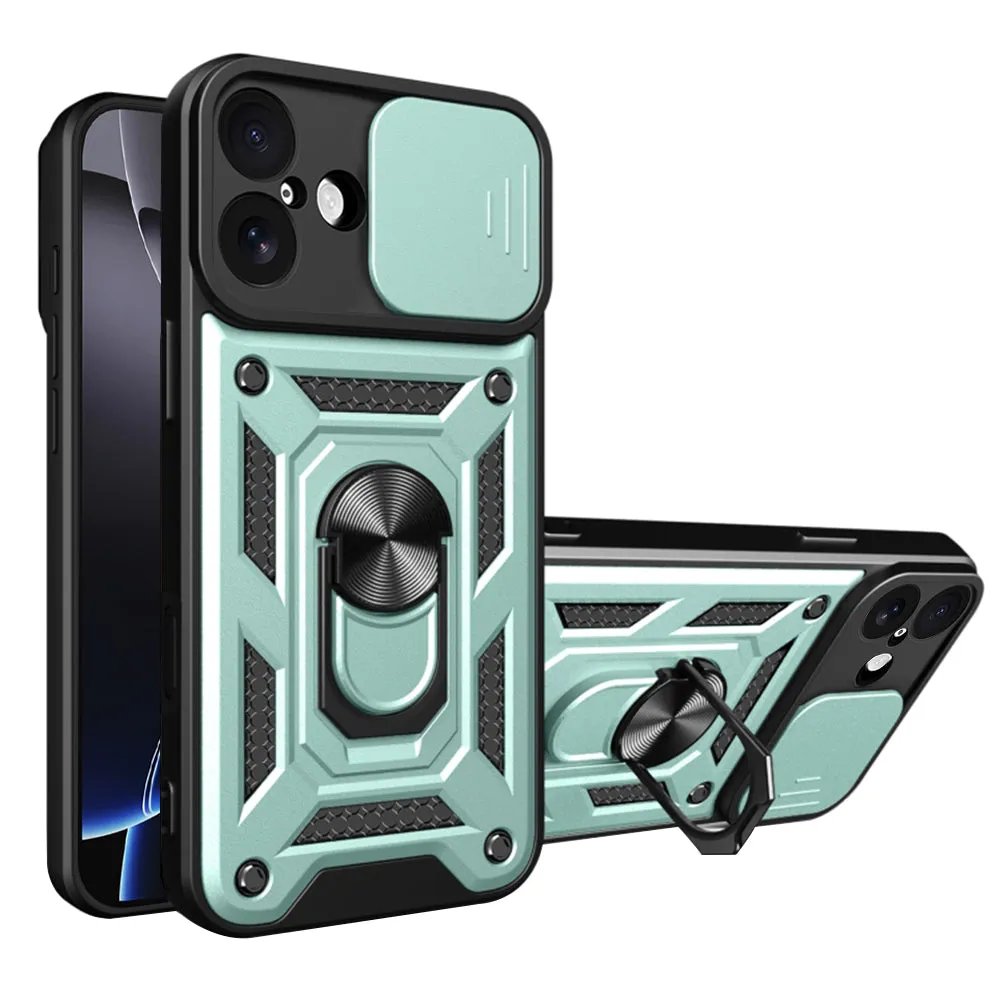 Custodia per Apple iPhone 17, Techsuit, CamShield, Verde - immagine 1
