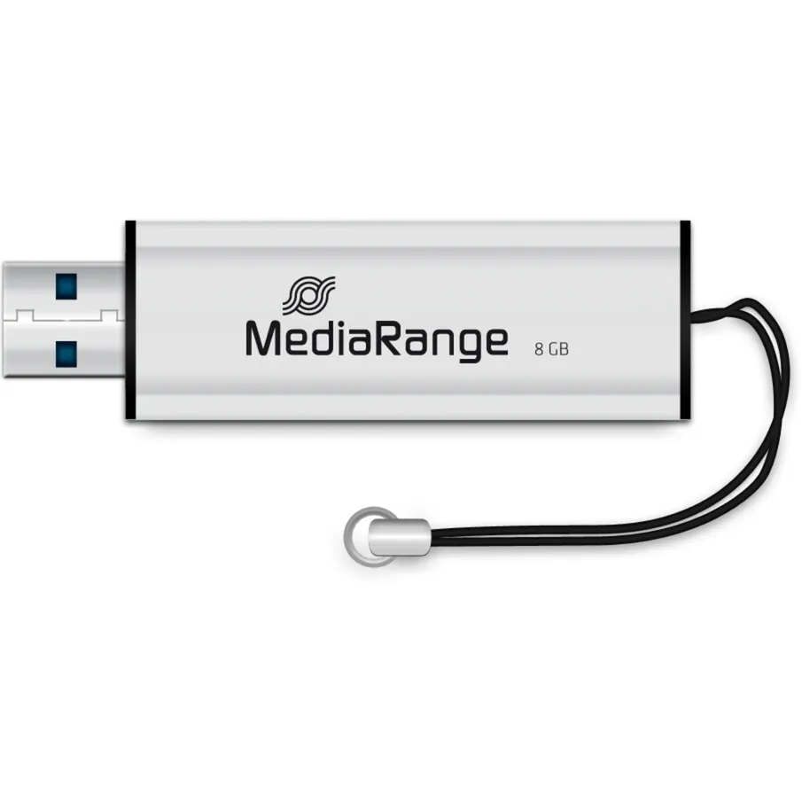 MR914 unità flash USB 8 GB USB tipo A 3.2 Gen 1 (3.1 Gen 1) Nero, Argento, Chiavetta USB - immagine 1
