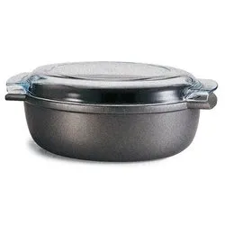 Rostiera Alluminio antiaderente (36x24cm) con coperchio SAPORELLA Nero 00109F 36T00 - immagine 1