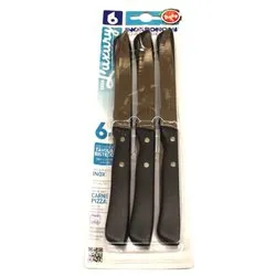 Set coltelli 6 pz per pizza Nero 38006 - immagine 1