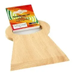 Raschietto Legno Mini Chef impugnatura a smusso (13,5x12cm) Naturale 134V - immagine 1