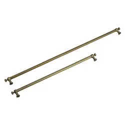 Set maniglie frigo COLONIALE Ottone anticato KMOFQ8 1 - immagine 1