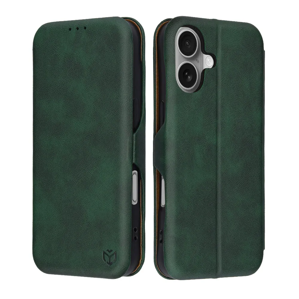 Custodia per Apple iPhone 17, Techsuit, Safe Wallet Plus, Verde - immagine 1