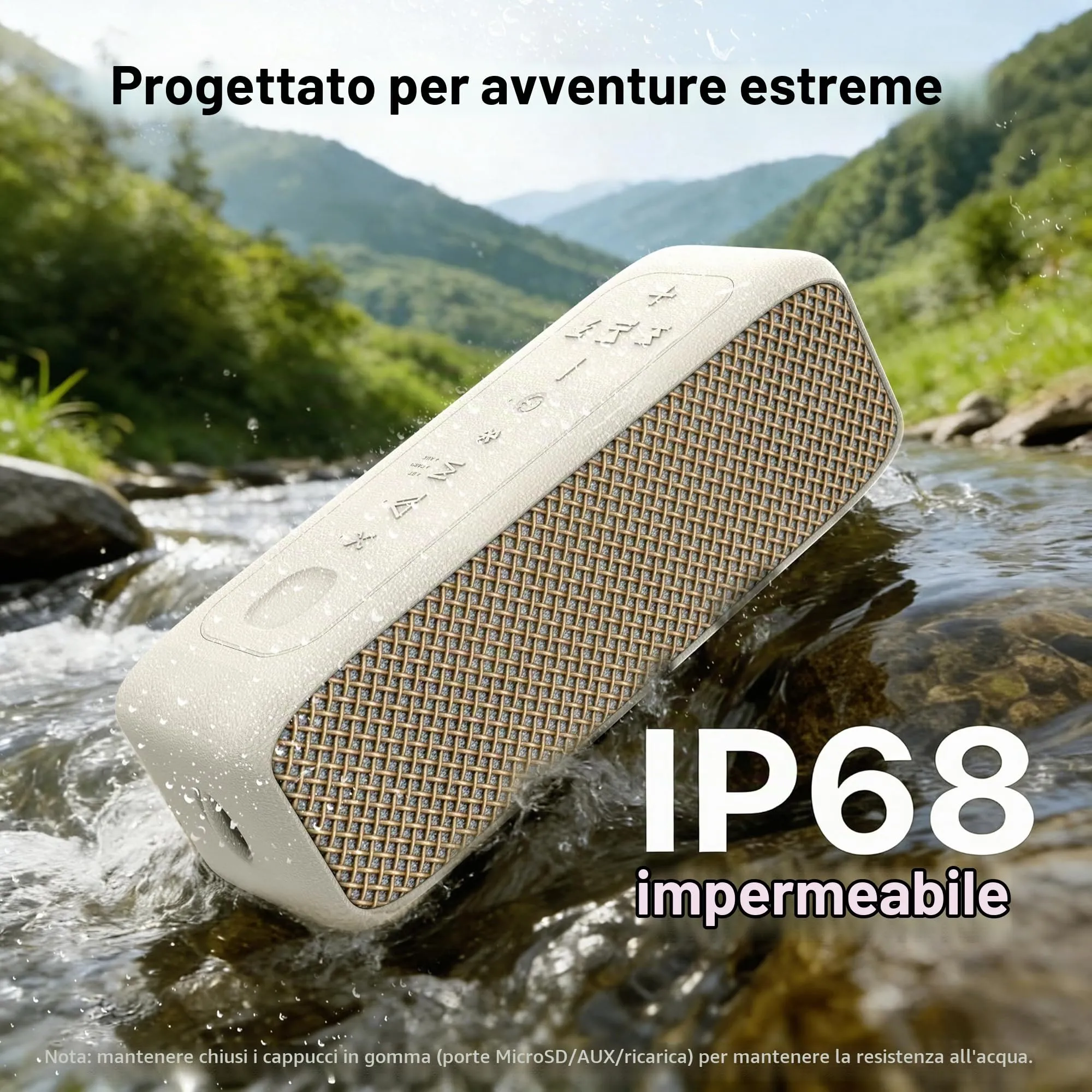 JUOVI Cassa Bluetooth Portatile Impermeabile IP68 - immagine 5