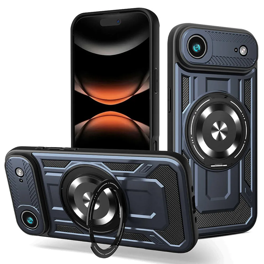Custodia per Apple iPhone 17 Air, Techsuit, RuggedCam, Blu - immagine 1