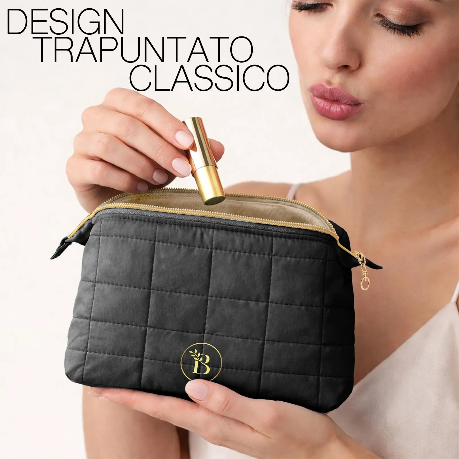 Make Up Bag - Porta Trucchi da Viaggio con Scomparti Interni - immagine 7