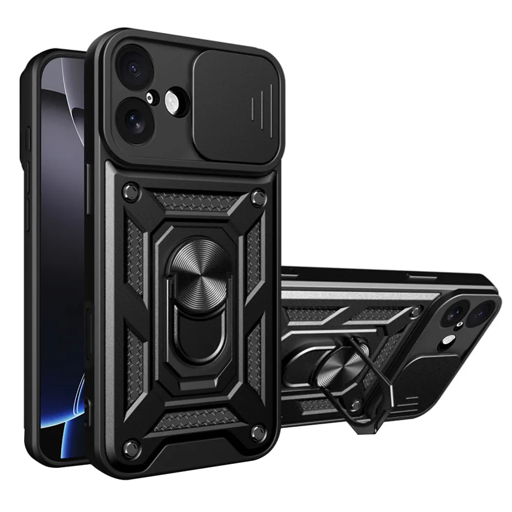 Custodia per Apple iPhone 17, Techsuit, CamShield, Nera - immagine 1