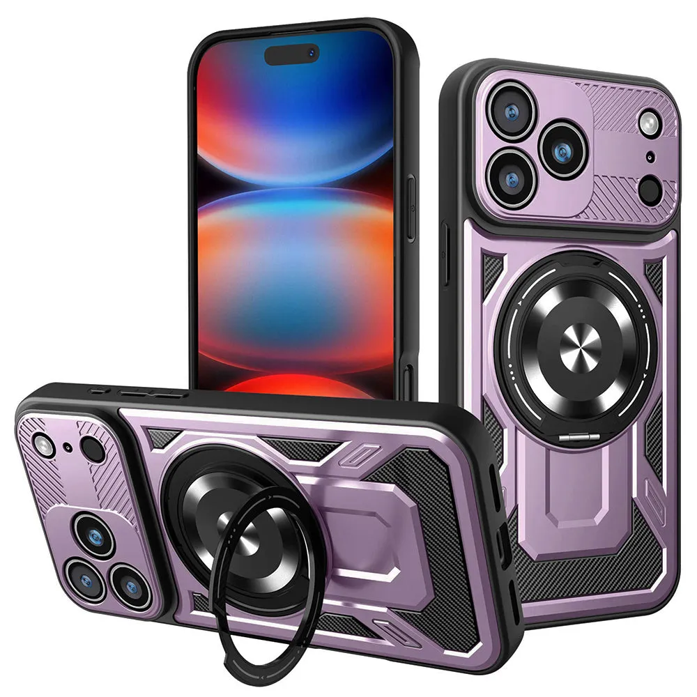 Custodia per Apple iPhone 17 Pro Max, Techsuit, RuggedCam, Viola - immagine 1