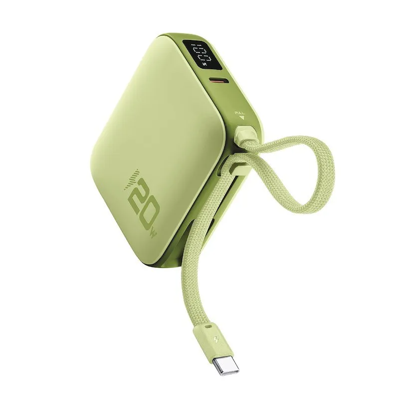 Cellularline Powerbank Pocket USB-C 20W Verde - immagine 1