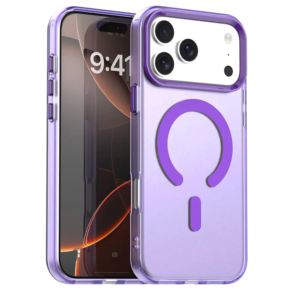 Custodia MagSafe per Apple iPhone 17 Pro Max, Techsuit, CandyCase, Viola - immagine 1