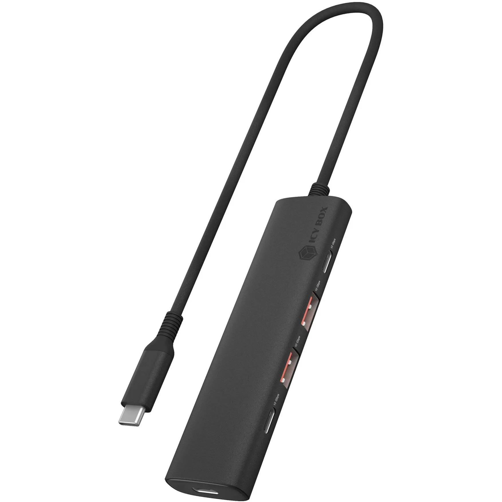 IB-HUB1437-CPD Cablato USB 3.2 Gen 2 (3.1 Gen 2) Type-C Nero, Hub USB - immagine 1