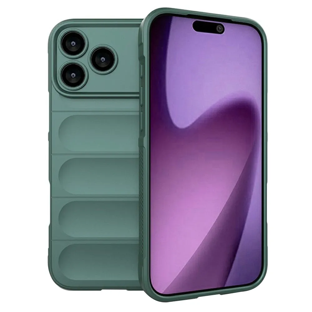 Custodia per Apple iPhone 17 Pro Max, Techsuit, Magic Shield, Verde - immagine 1