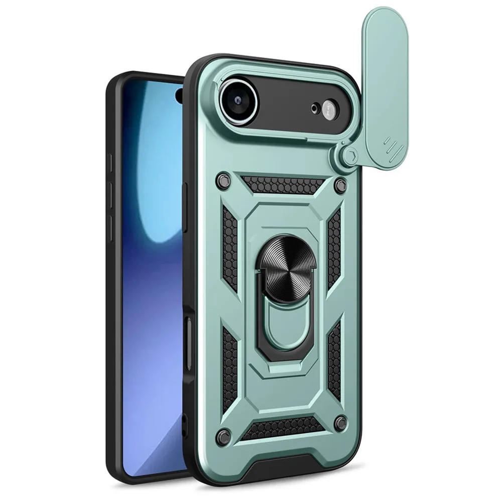 Custodia per Apple iPhone 17 Air, Techsuit, CamShield, Verde - immagine 1