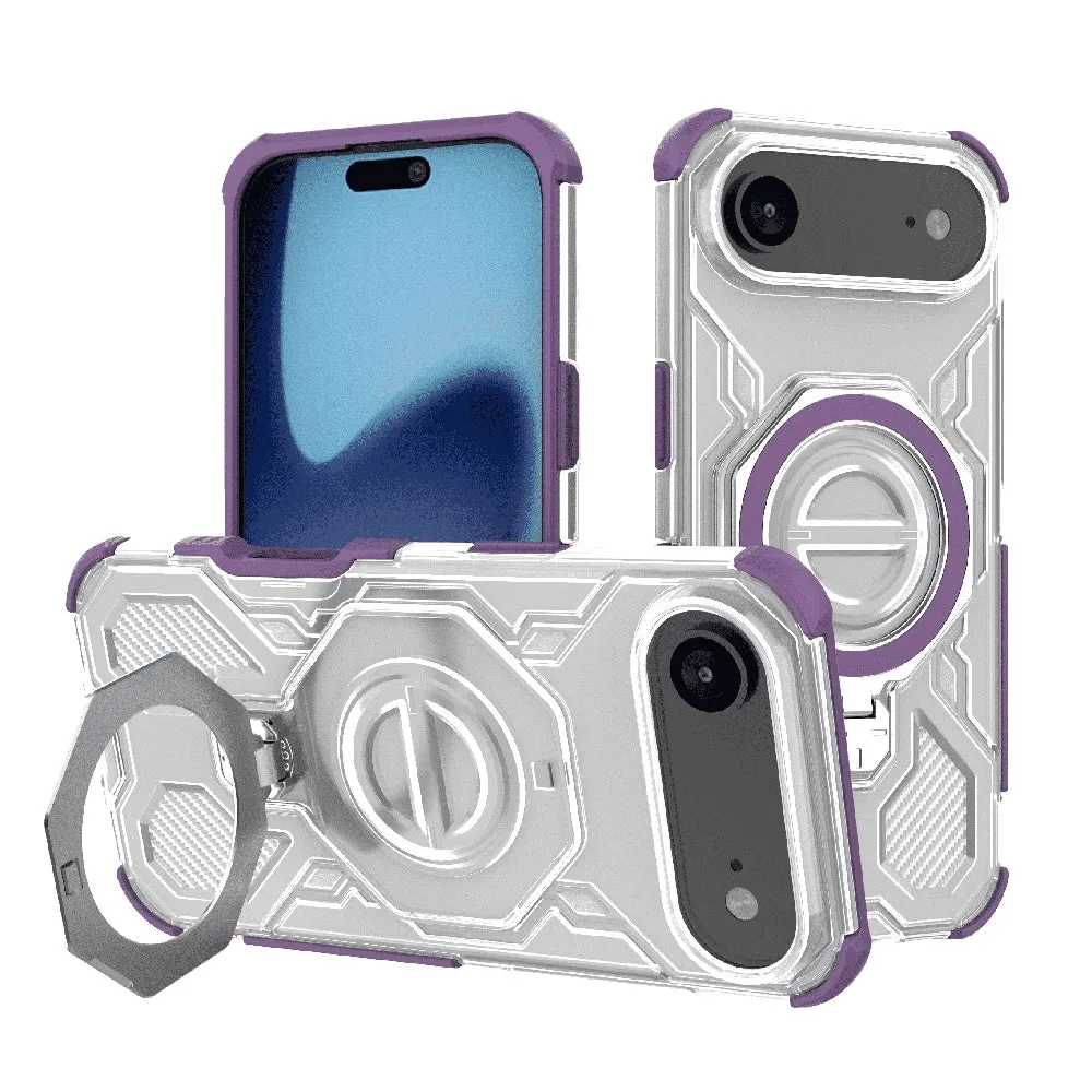 Custodia per Apple iPhone 17 Air, Techsuit, Carbon Shield Pro, Viola - immagine 1