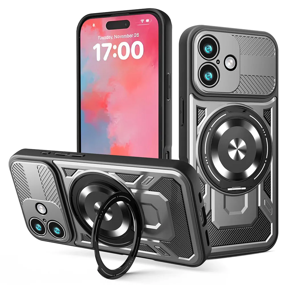 Custodia per Apple iPhone 17, Techsuit, RuggedCam, Grigio - immagine 1