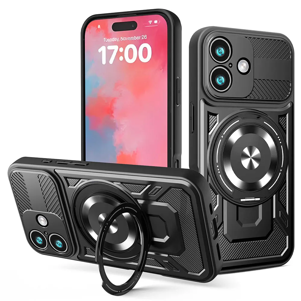 Custodia per Apple iPhone 17, Techsuit, RuggedCam, Nera - immagine 1