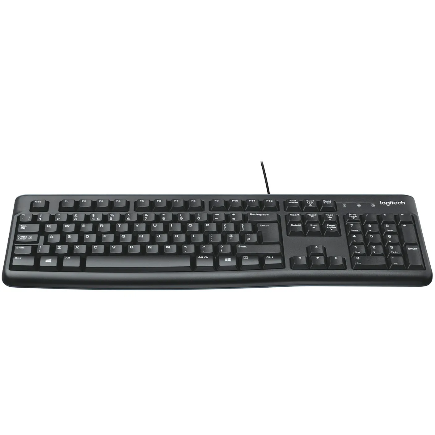 K120 Corded Keyboard tastiera USB QWERTZ Tedesco Nero - immagine 1
