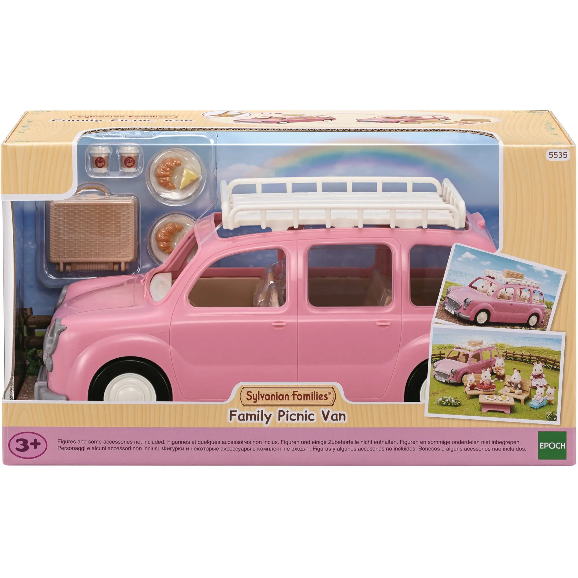Auto familiare con accessori per picnic di Sylvanian Families, Giochi di costruzione - immagine 1