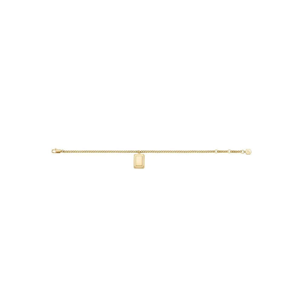 Fossil Bracciale a catena sottile da donna in acciaio inox con chiusura a moschettone - immagine 4