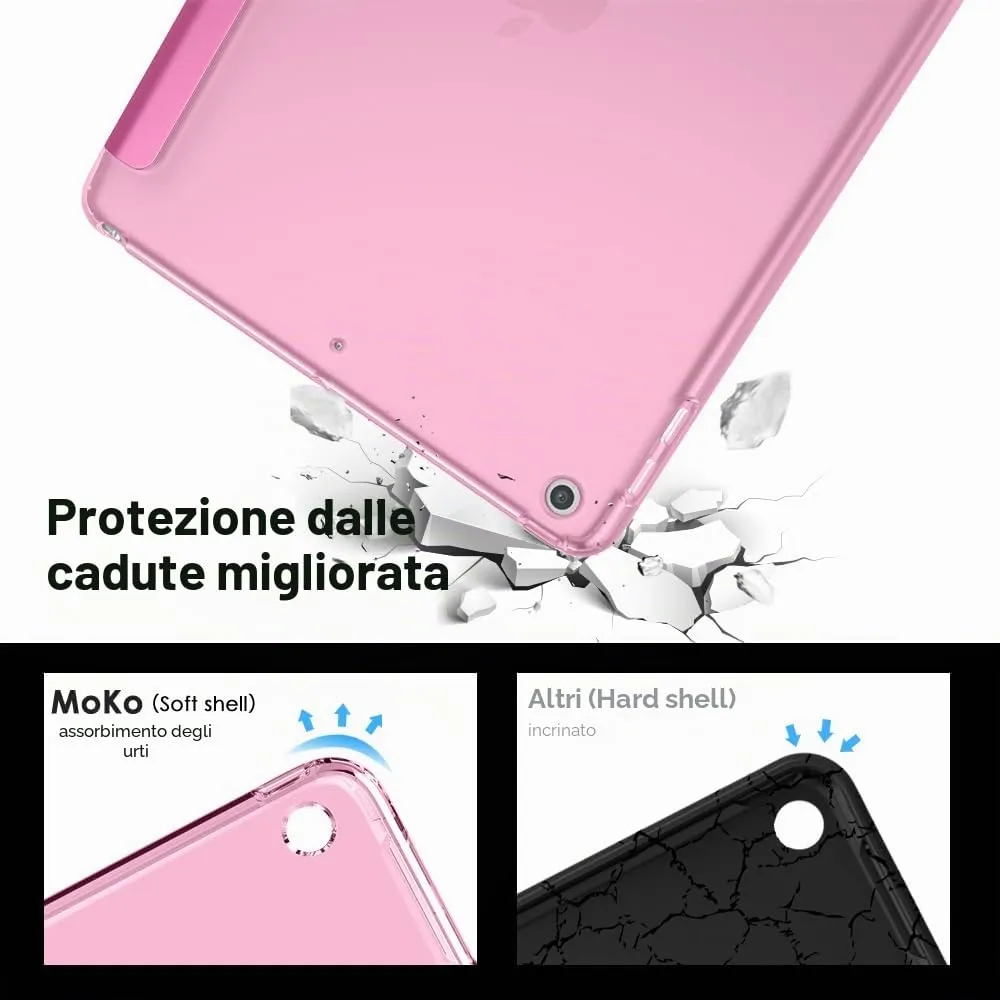 MoKo Cover per iPad 9a/8a/7a Gen 10,2" 2021/2020/2019, Peonía - immagine 3
