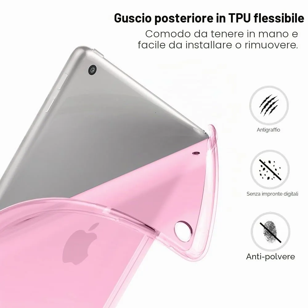 MoKo Cover per iPad 9a/8a/7a Gen 10,2" 2021/2020/2019, Peonía - immagine 6