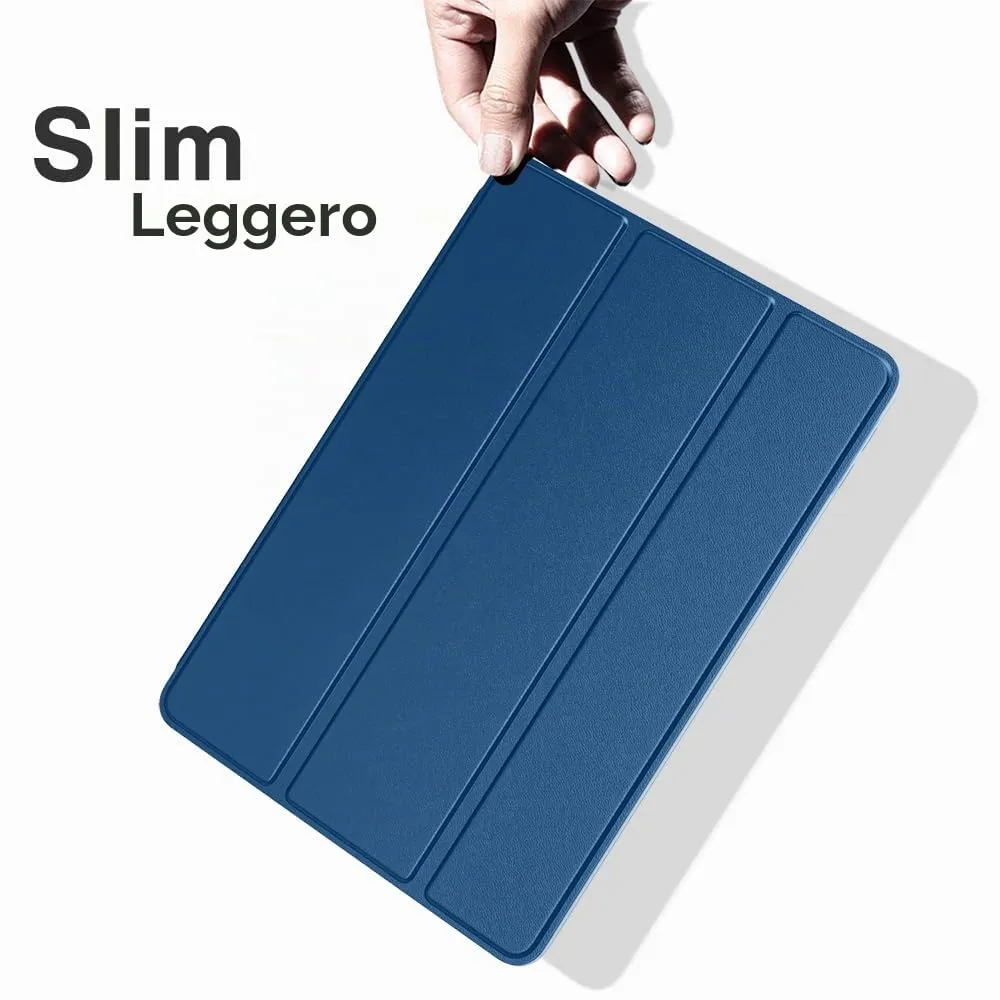 MoKo Cover per iPad 9a/8a/7a Gen 10,2" 2021/2020/2019, Blu Mare Scuro - immagine 8