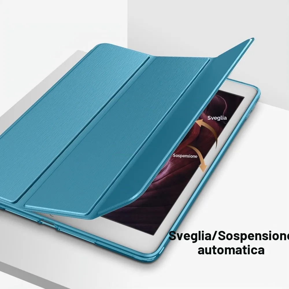 MoKo Cover per iPad 9a/8a/7a Gen 10,2" 2021/2020/2019, Blu Francese - immagine 7