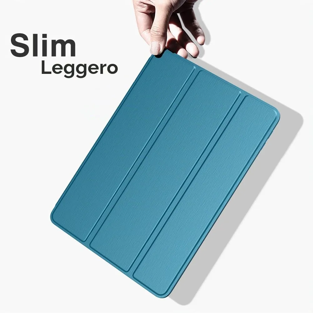 MoKo Cover per iPad 9a/8a/7a Gen 10,2" 2021/2020/2019, Blu Francese - immagine 8