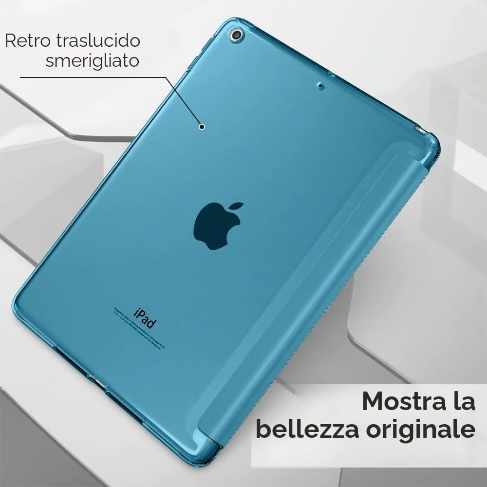 MoKo Cover per iPad 9a/8a/7a Gen 10,2" 2021/2020/2019, Blu Francese - immagine 9