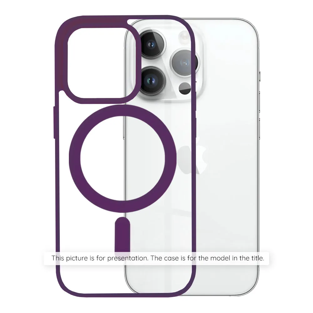 Custodia MagSafe per Apple iPhone 17 Pro Max, Techsuit, Pro, Viola - immagine 1