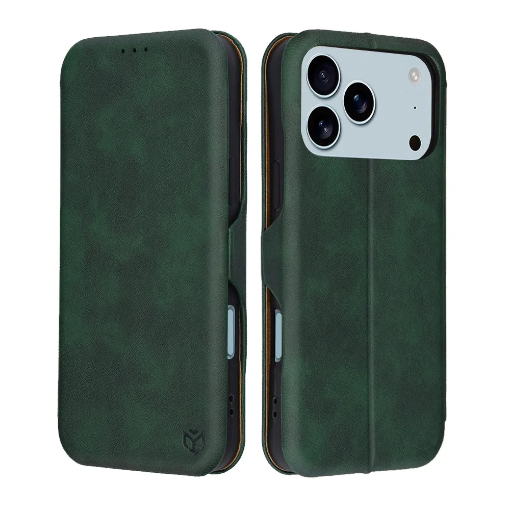 Custodia per Apple iPhone 17 Pro, Techsuit, Safe Wallet Plus, Verde - immagine 1