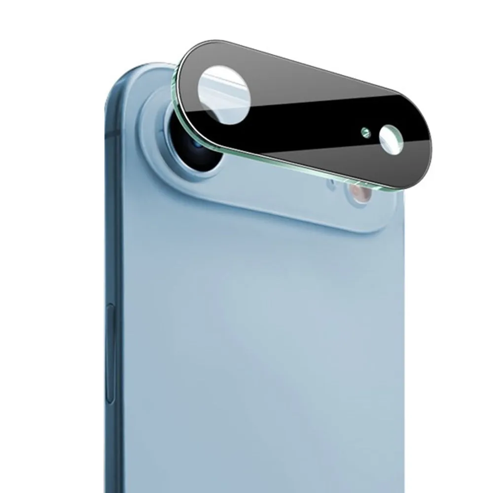 Pellicola protettiva Techsuit per la fotocamera posteriore di Apple iPhone 17 Air, Vetro Temperato, Nero - immagine 1